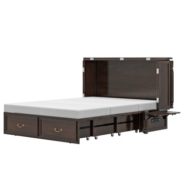 Solid wood Murphy bed sm-mfc-4