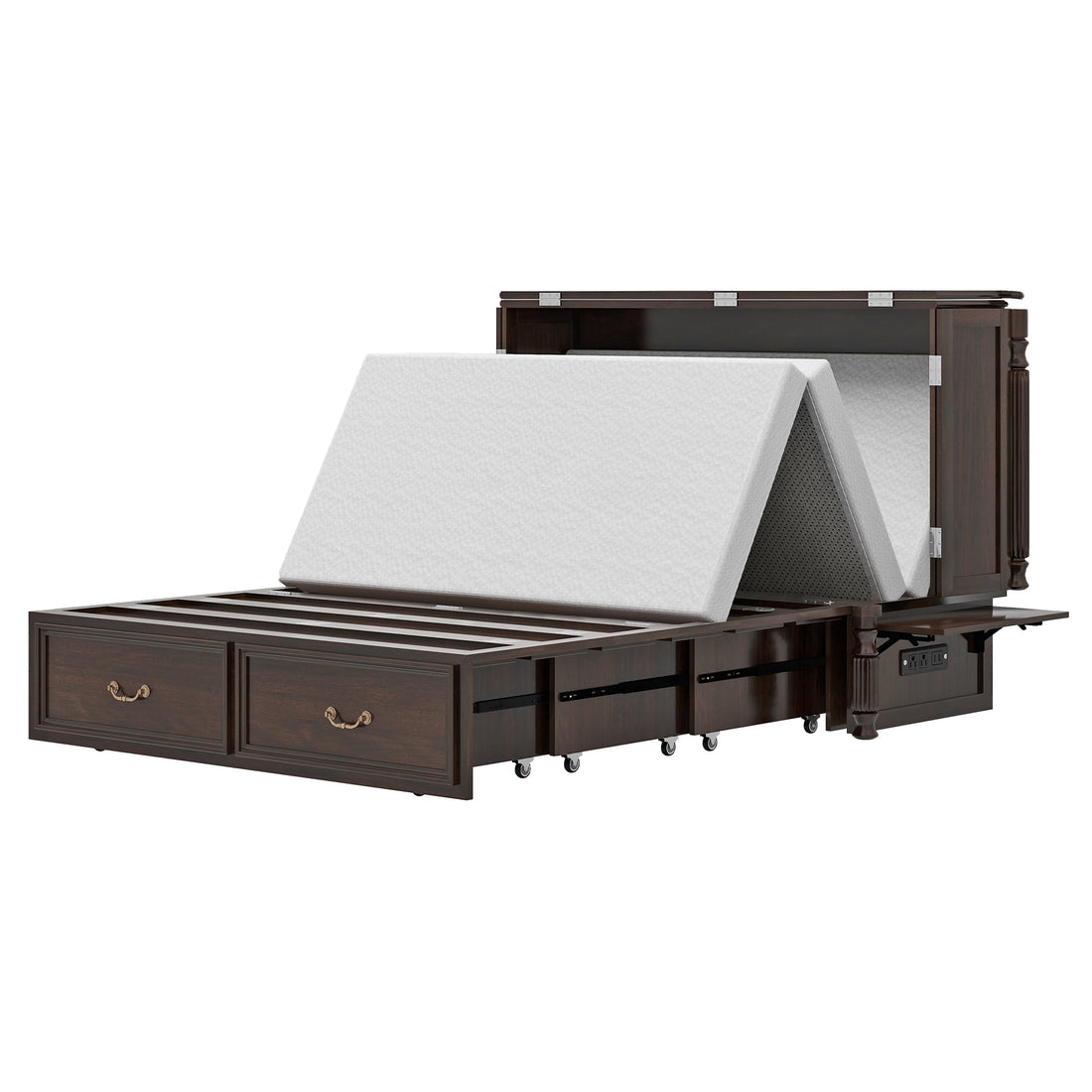 Solid wood Murphy bed sm-mfc-4