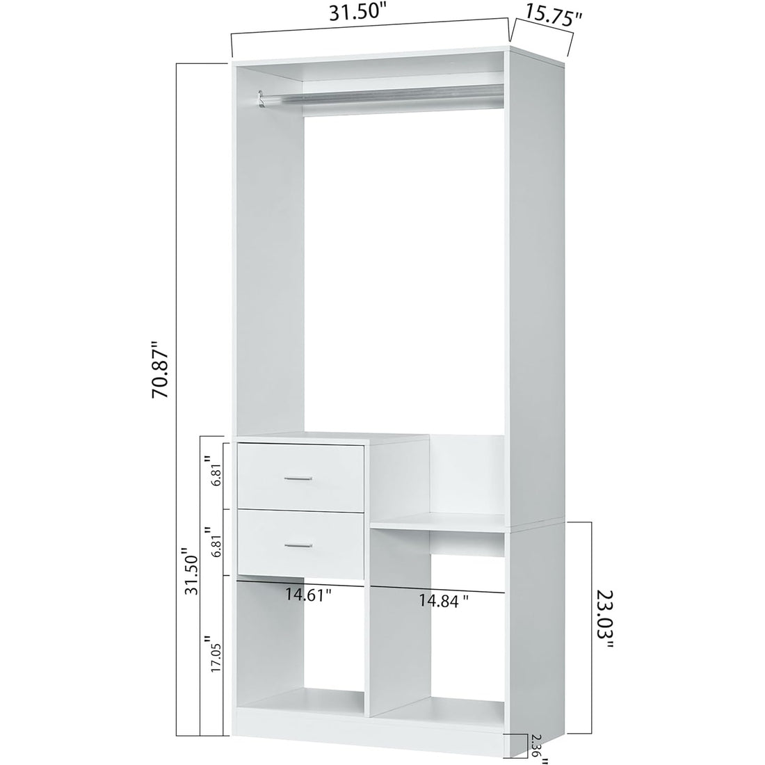 Open wardrobe302
