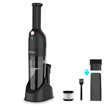 BLACK Cordless Handheld Vacuum, 10KPa Suction, 30min Runtime, HEPA Filter