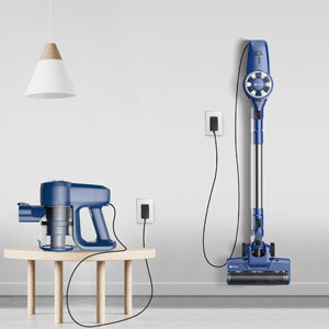 Blue Silver Cordless Vacuum Cleaner